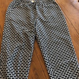 JCrew cotton/linen Capri pants size 6